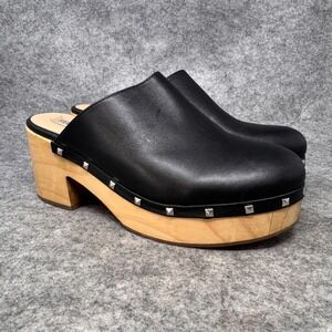 Steve‎ Madden Brooklyn Studded Leather Clogs Women Size 10 Hippie Y2K Chunky